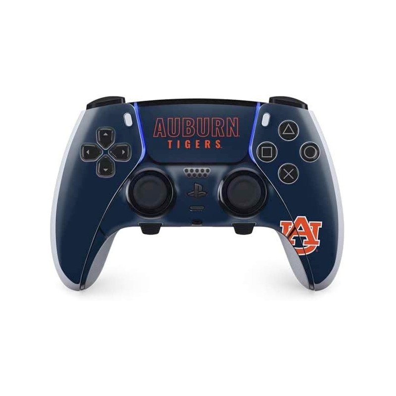 Skinit Decal Gaming Skin Compatible avec le contrôleur PS5 DualSense Edge Pro - Design de contour des Tigers de l'Université d'A