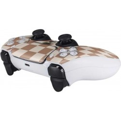 Skinit Decal Gaming Skin Compatible avec la manette PS5 - Motif à carreaux neutres