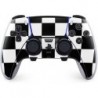 Skinit Decal Gaming Skin Compatible avec la manette PS5 DualSense Edge Pro - Motif à carreaux noir et blanc