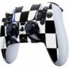 Skinit Decal Gaming Skin Compatible avec la manette PS5 DualSense Edge Pro - Motif à carreaux noir et blanc