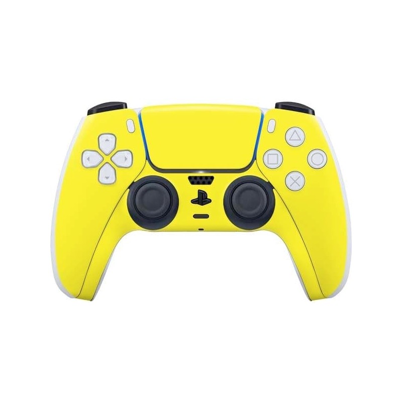 Skinit Decal Gaming Skin Compatible avec la manette PS5 - Design jaune