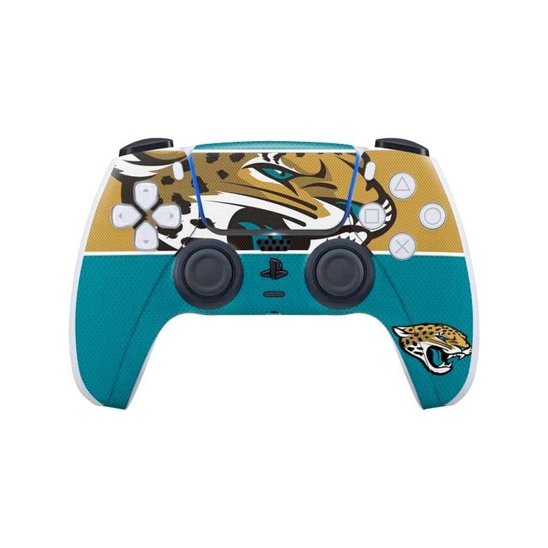 Skinit Decal Gaming Skin Compatible avec le contrôleur PS5 - Design de bloc de zone Jacksonville Jaguars NFL sous licence offici