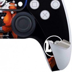 Skinit Decal Gaming Skin Compatible avec PS5 et Compatible avec le contrôleur DualSense PS5 Digital Edition - Design Harley Quin