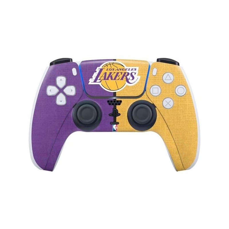 Skinit Decal Gaming Skin Compatible avec le contrôleur PS5 - Design en toile sous licence officielle NBA Los Angeles Lakers