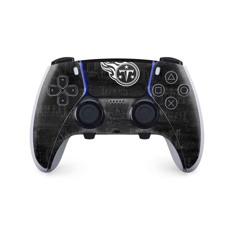 Skinit Decal Gaming Skin Compatible avec le contrôleur PS5 DualSense Edge Pro - Design noir et blanc sous licence officielle NFL