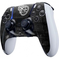 Skinit Decal Gaming Skin Compatible avec le contrôleur PS5 DualSense Edge Pro - Design noir et blanc sous licence officielle NFL