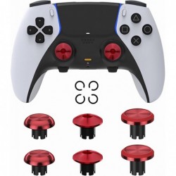 Manettes de rechange en métal pour manette PS5 Edge 6 en 1 - Manettes de joystick analogiques interchangeables - Accessoires (ro