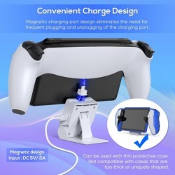 Station de chargement magnétique portable Auarte pour accessoires PlayStation Portal, support de chargement pliable pour console