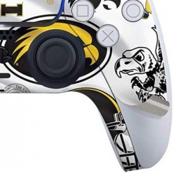 Skinit Decal Gaming Skin Compatible avec le contrôleur PS5 - Motif Hawkeyes de l'Université de l'Iowa sous licence officielle