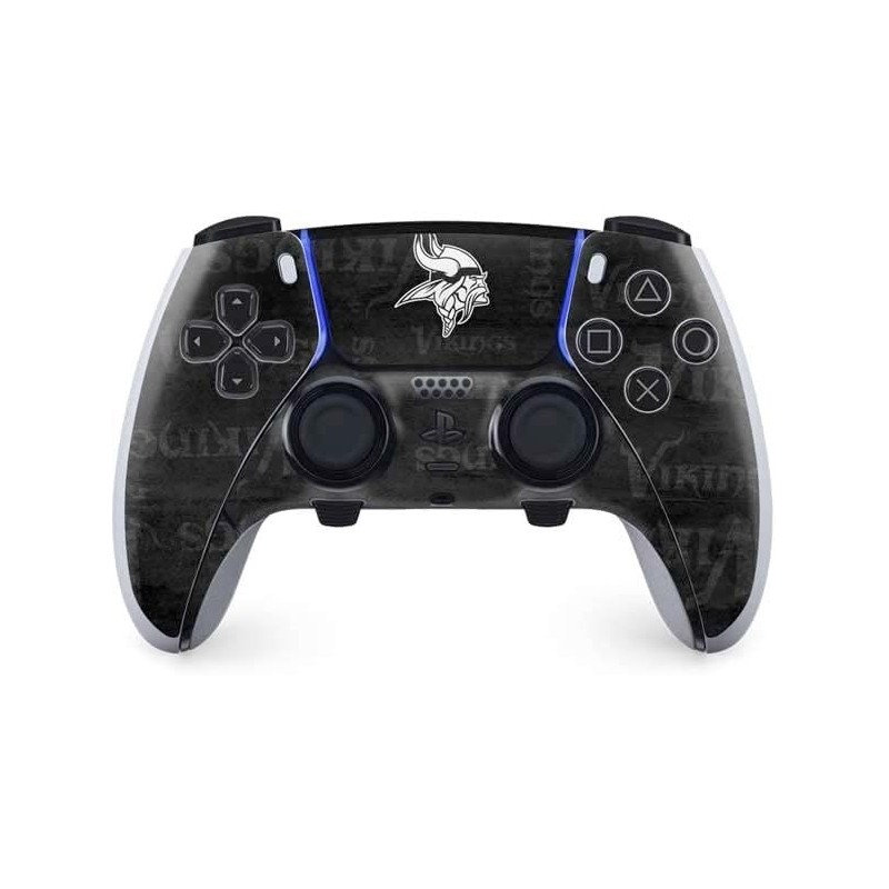 Skinit Gaming Decal Skin Compatible avec le contrôleur PS5 DualSense Edge Pro - Design noir et blanc sous licence officielle NFL