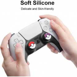 Capuchons de poignée de pouce pour contrôleur Switch Pro, contrôleur PS5/4, poignées de joystick en silicone pour contrôleurs Sw