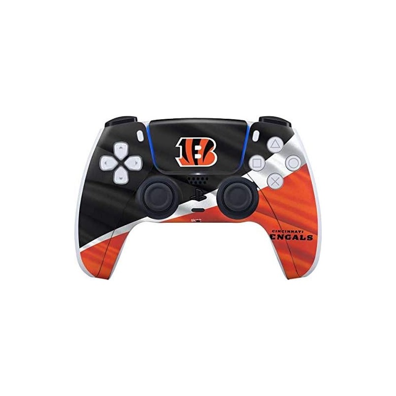 Skinit Gaming Decal Skin compatible avec PS5 et compatible avec le contrôleur DualSense PS5 Digital Edition - Design NFL Cincinn