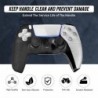 FAMOMI Skin pour manette PS5, étui de protection antidérapant en silicone souple pour manette PlayStation 5, lot de 2 avec 8 cap