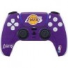 Skinit Decal Gaming Skin Compatible avec le contrôleur PS5 - Logo principal violet des Los Angeles Lakers de la NBA sous licence