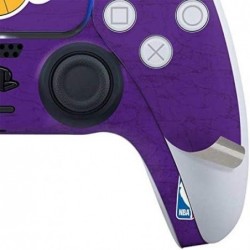 Skinit Decal Gaming Skin Compatible avec le contrôleur PS5 - Logo principal violet des Los Angeles Lakers de la NBA sous licence