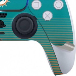 Skinit Decal Gaming Skin Compatible avec le contrôleur PS5 - Design Breakaway des Miami Dolphins sous licence officielle de la N