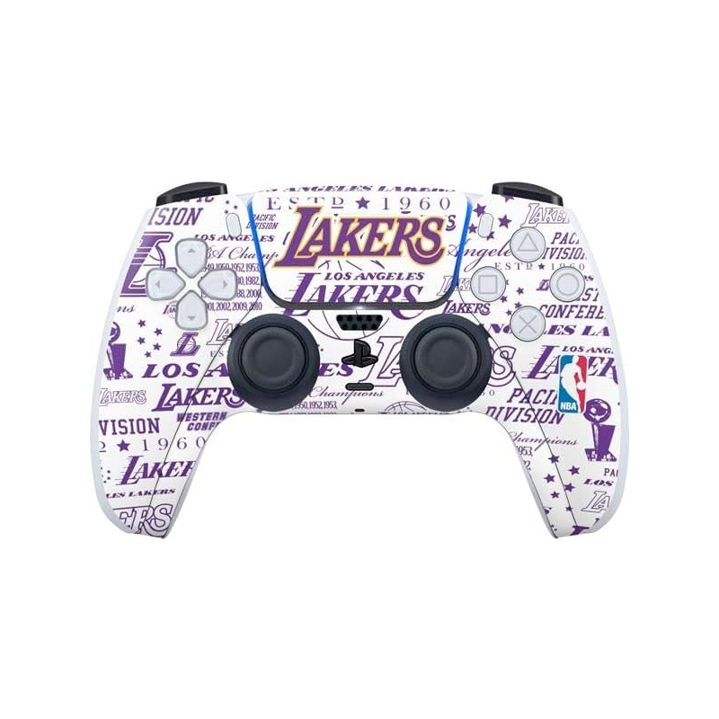 Skinit Decal Gaming Skin Compatible avec le contrôleur PS5 - Design historique Blast NBA LA Lakers sous licence officielle