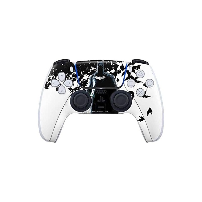 Skinit Decal Gaming Skin Compatible avec PS5 et Compatible avec le contrôleur DualSense PS5 Digital Edition - Design Batman et B