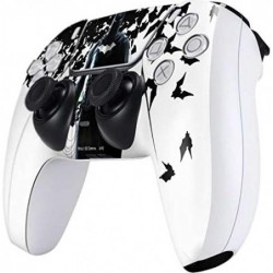 Skinit Decal Gaming Skin Compatible avec PS5 et Compatible avec le contrôleur DualSense PS5 Digital Edition - Design Batman et B