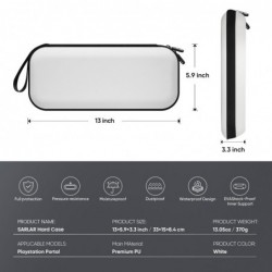 Étui de transport rigide OPTOSLON compatible avec le lecteur à distance Playstation Portal pour console PS5 pouvant contenir un 