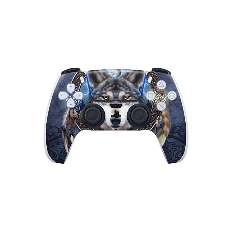 Skinit Decal Gaming Skin Compatible avec PS5 et Compatible avec la manette DualSense PS5 Digital Edition - Tate and Co. Wolf Sym