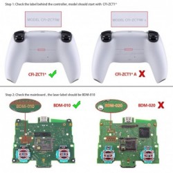 Coque de rechange WPS pour pavé tactile, joysticks, Dpad R1 L1, boutons complets avec anneaux d'accentuation pour manette PS5 Pl