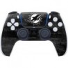 Skinit Decal Gaming Skin Compatible avec le contrôleur PS5 - Design noir et blanc sous licence officielle NFL Miami Dolphins