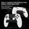 PlayVital Ninja Edition Coque en silicone antidérapante à moitié recouverte pour manette PS5 Edge, étui de protection ergonomiqu