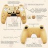 PlayVital Cute Bear Controller Silicone Case pour ps5, Kawaii Controller Cover Compatible avec la station de charge, Gamepad Ski