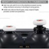 Extension de joystick FPS et housse de poignée en caoutchouc et silicone texturée pour manette PS5 et PS4 (Joker White)