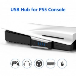 Hub USB pour PS5, extension de port USB 5 en 1 compatible avec la console PS5