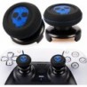 Extension de joystick FPS et housse de poignée en caoutchouc et silicone pour manette PS5 Dualsenese et PS4 (Ghost Blued)