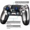 Extension de joystick FPS et housse de poignée en caoutchouc et silicone pour manette PS5 Dualsenese et PS4 (Ghost Blued)