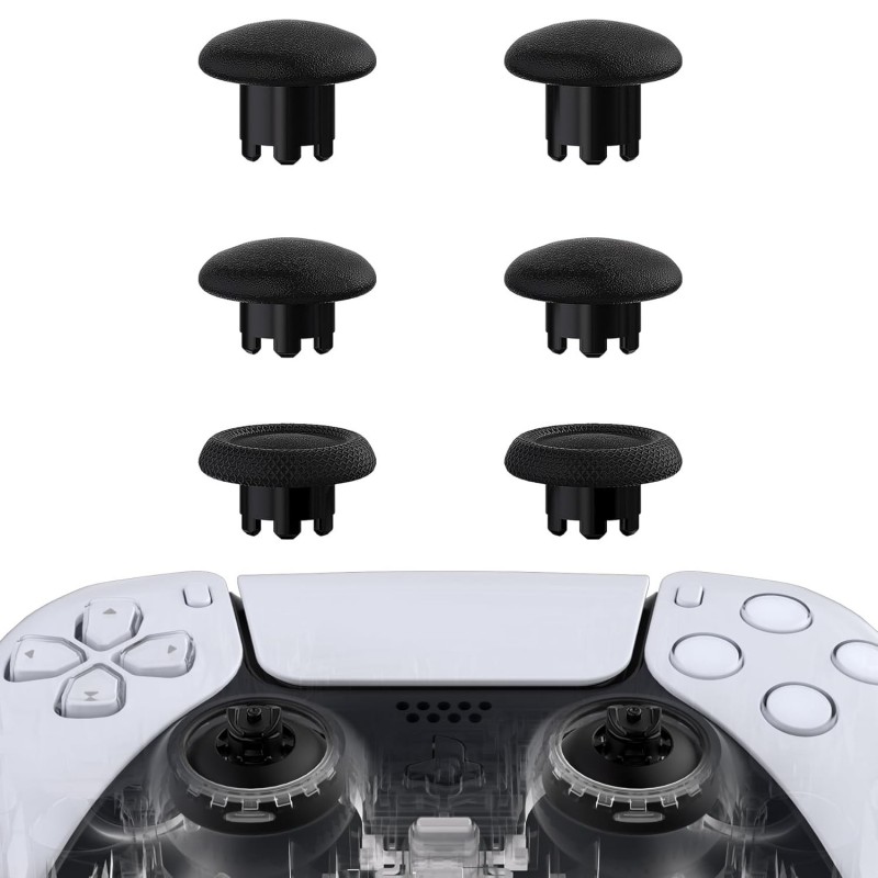 eXtremeRate Edge Sticks Manettes interchangeables pour manette PS5, joystick analogique de remplacement noir personnalisé interc