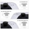 eXtremeRate Edge Sticks Manettes interchangeables pour manette PS5, joystick analogique de remplacement noir personnalisé interc