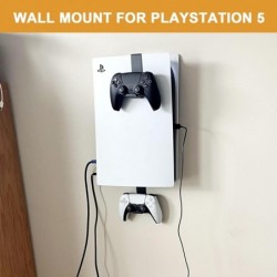 Support mural PS5, kit de montage mural PS5 pour Playstation 5 Disc Edition et Digital Edition, support mural vertical pour Play