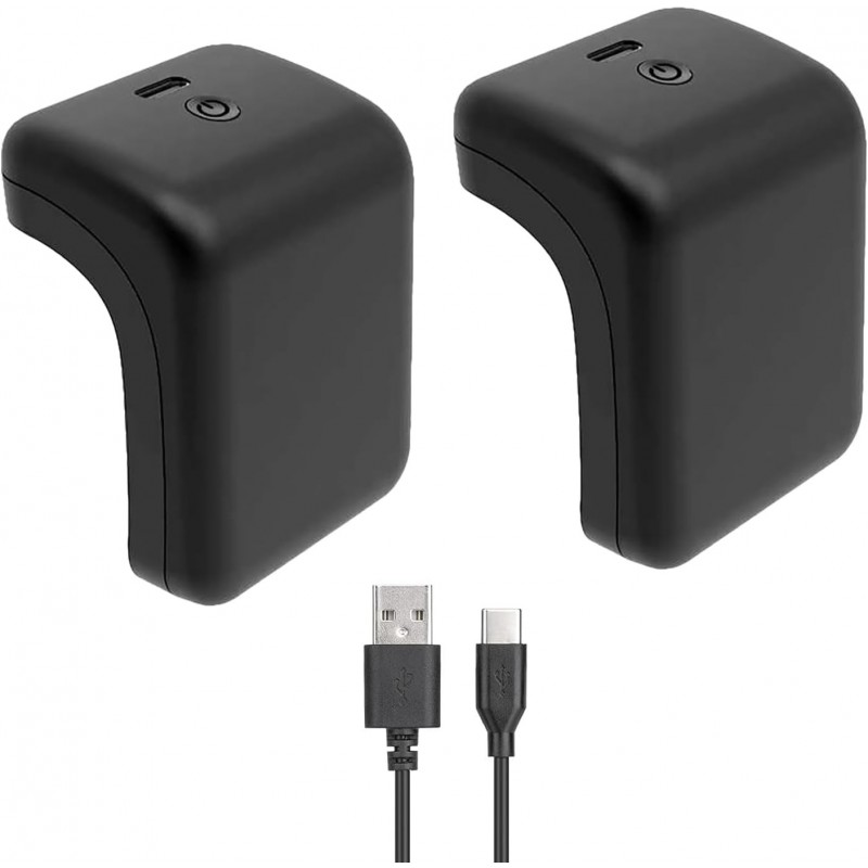 Lot de 2 batteries rechargeables Rii 2000 mAh pour PS5 avec indicateur LED Kit de lecture et de charge avec câble de charge USB 