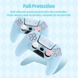 Coque de protection pour manette PS5, étui de protection antidérapant en silicone, coque de protection mignonne pour manette san