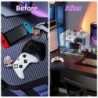 BOHOIDEE Support universel double pour manette PS4 PS5 Xbox ONE Switch, support de casque, vitrine en acrylique transparent et s