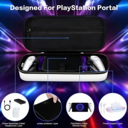 Étui de transport ivoler pour lecteur à distance Playstation Portal pour console PS 5 contient des accessoires, pochette rigide 