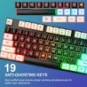 Ensemble clavier et souris lumineux CHONCHOW, clavier LED de jeu RVB pleine taille et souris de jeu filaire arc-en-ciel pour PS4