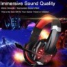 Casque de jeu stéréo BlueFire pour PS4, PS5, PC, Xbox One, casque supra-auriculaire antibruit avec micro, lumière LED, basses su