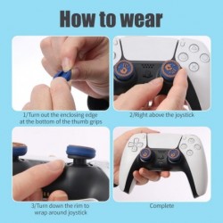 Poignées de pouce pour manette PS5, housses de joystick en silicone souple compatibles avec manette Nintendo Switch Pro, PS4, PS