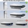 Support horizontal PS5 Slim pour disque PS5 Slim et console de jeu numérique, support horizontal PS5 Slim avec vis fixe, support