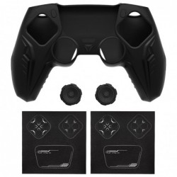 PlayVital Silicone Grip Skin pour manette PS5 - Antidérapant | Matériau en silicone de qualité supérieure Design futuriste Cyber