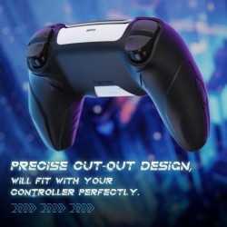 PlayVital Silicone Grip Skin pour manette PS5 - Antidérapant | Matériau en silicone de qualité supérieure Design futuriste Cyber