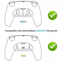 Kit de remplacement RMB pour Rise & RISE4 - Boutons en métal véritable argenté (RMB) Version K1 K2 K3 K4 Boîtier de boutons arri