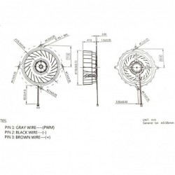 Ventilateur de refroidissement interne de remplacement pour Sony PlayStation 5 PS5 23 pales 17 pales CFI-1015A CFI-1015B CFI-100