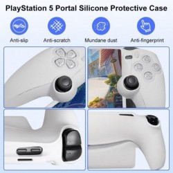 Étui de protection pour Sony PS5 Portal, housse Playstation 5 Portal, design ergonomique, silicone absorbant les chocs, anti-emp