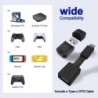 Adaptateur de contrôleur pour contrôleur PS4/contrôleur PS5/commutateur, adaptateur Bluetooth pour PC/Android TV Box/Tesla/Steam